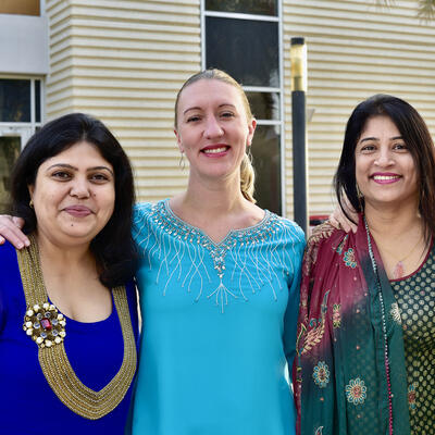Staff at Diwali